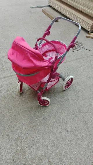 Carrito de juguete rosa