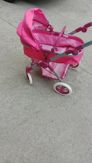 Carrito de juguete rosa