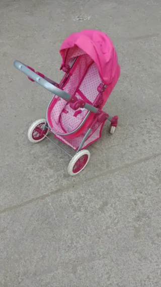 Carrito de juguete rosa
