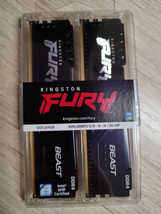 Kingston Fury DDR4 32GB (2x16GB) 3200MHz