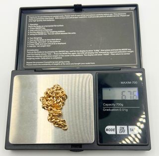 Esclava Oro 18k Barbada 6.76 gr