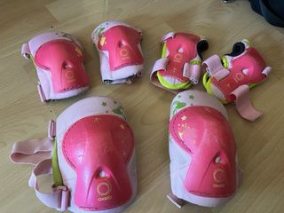 Protecciones patinaje niña Oxelo