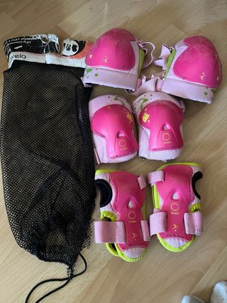 Protecciones patinaje niña Oxelo
