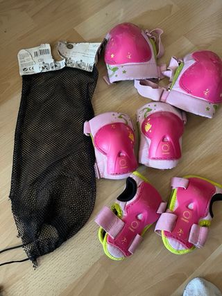 Protecciones patinaje niña Oxelo