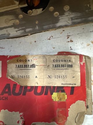 Radio Coche Clásica Blaupunkt