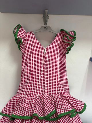 Traje de Gitana Rojo y Verde