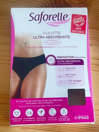 Culotte Saforelle Ultra Absorbente Negro Nuevo
