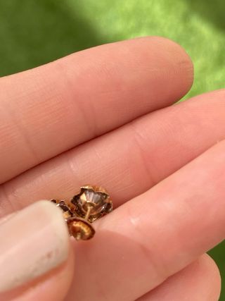 Pendientes de oro con circonita