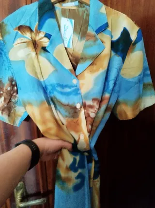 Blusón estampado playero