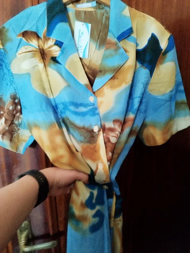 Blusón estampado playero
