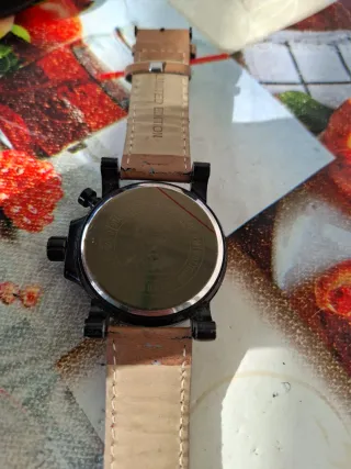 Orologio Calgary Uomo Nero e Marrone