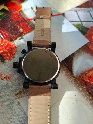 Orologio Calgary Uomo Nero e Marrone