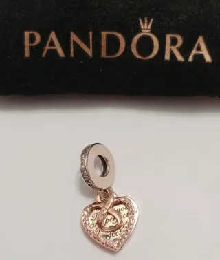Pandora Charm Cuore Infinito Rosegold Argento