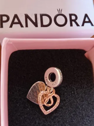 Pandora Charm Cuore Infinito Rosegold Argento