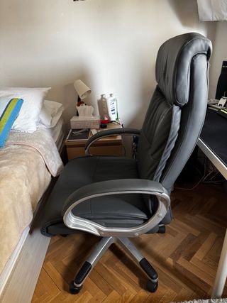 Silla de escritorio DANILO gris oscuro