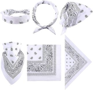 Sombrero Vaquera Blanco, Bandana y Gafas | Western