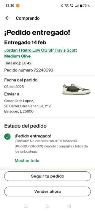 Air Jordan 1 x Travis Scott Medium Olive