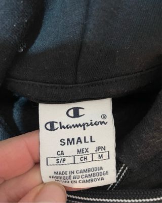 Sudadera Champion Boxy Negra