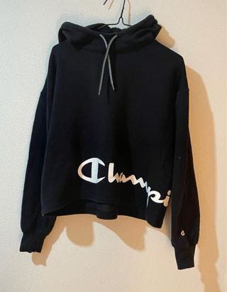Sudadera Champion Boxy Negra