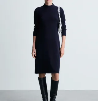 Vestido azul marino midi sin estrenar