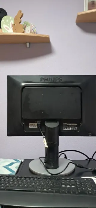 Monitor Philips 22 Plata y Negro