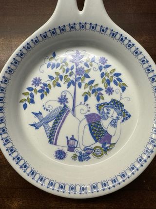 Pareja platos porcelana vintage Figgjo