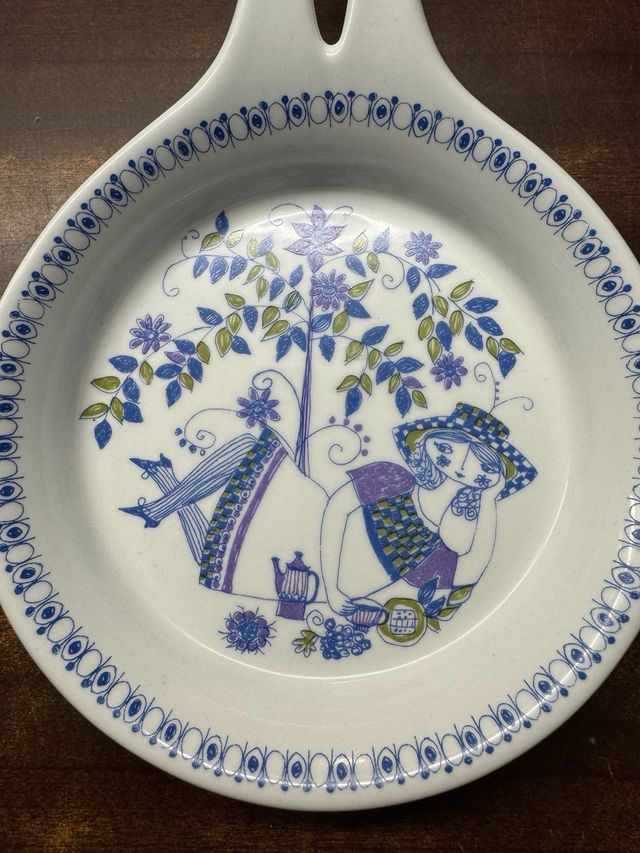 Pareja platos porcelana vintage Figgjo