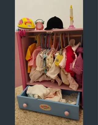 Armario Baby Born Rosa y Azul