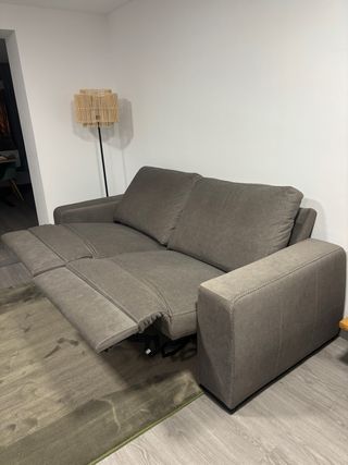 Sofá eléctrico 2 plazas gris