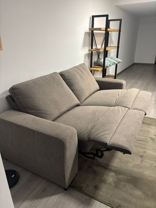 Sofá eléctrico 2 plazas gris