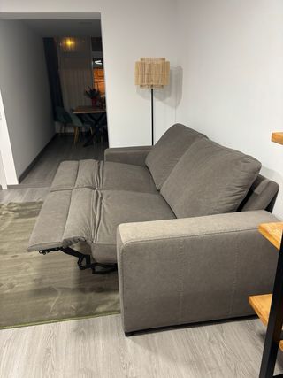 Sofá eléctrico 2 plazas gris