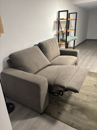 Sofá eléctrico 2 plazas gris