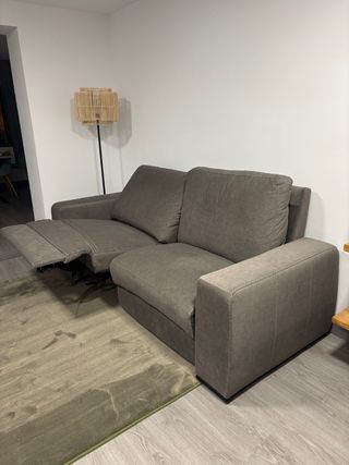 Sofá eléctrico 2 plazas gris