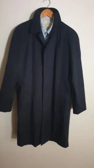 Gabardina Emilio Tucci Azul Talla 44