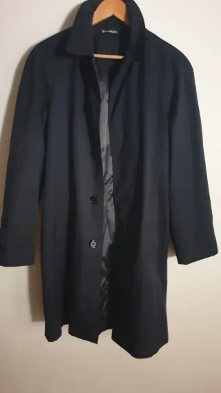 Gabardina Emilio Tucci Azul Talla 44