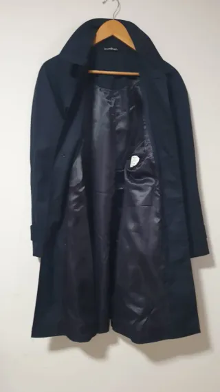 Gabardina Emilio Tucci Azul Talla 44