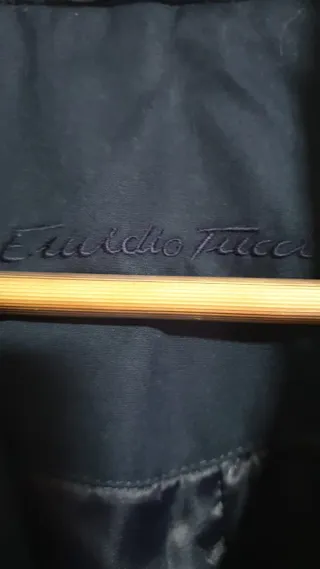 Gabardina Emilio Tucci Azul Talla 44