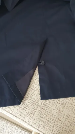 Gabardina Emilio Tucci Azul Talla 44