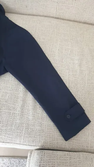 Gabardina Emilio Tucci Azul Talla 44
