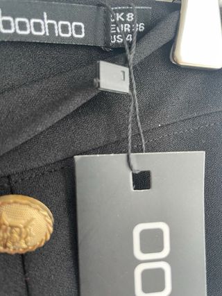 Pantalón palazzo tiro alto negro