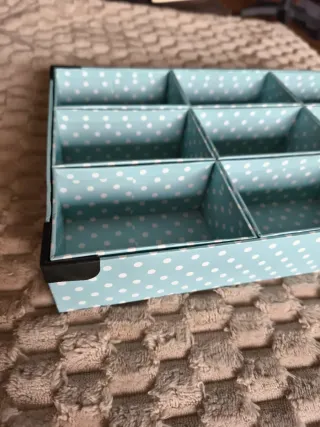 Caja Organizadora Azul 9 Compartimentos