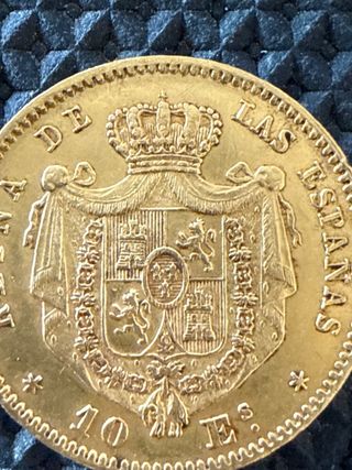 10 Escudos Isabel II - Moneda de Oro