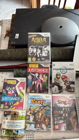 Lote Juegos Wii: Mario Kart, Just Dance, Wii Sport