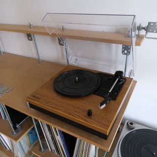 Tocadiscos Wiibo Negro/Marrón