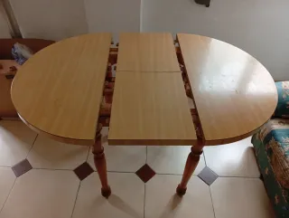 Mesa camilla redonda extensible