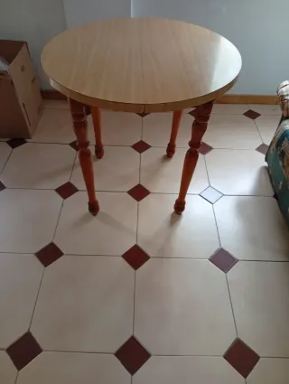 Mesa camilla redonda extensible