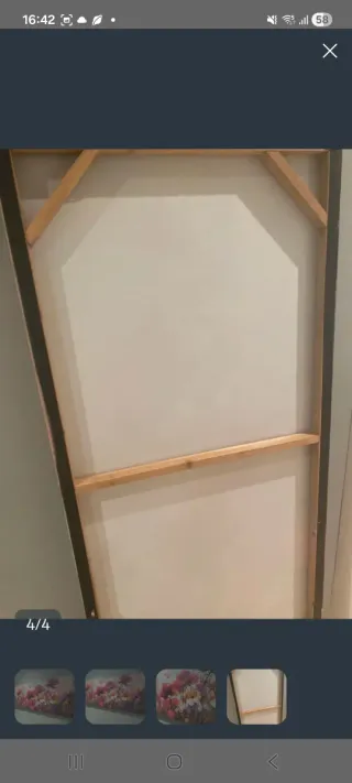 Cuadro abstracto motivos florales comedor,recibido