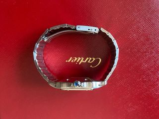 Reloj Cartier Santos 2960 Plateado y Blanco