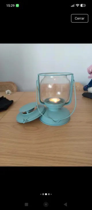 Faroles decorativos con luz