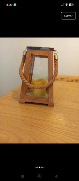 Faroles decorativos con luz